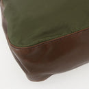 PRADA Shoulder Bag Nylon Green Silver Auth 151514-16