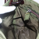 PRADA Shoulder Bag Nylon Green Silver Auth 151514-20