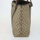 GUCCI GG Canvas Supreme Shoulder Bag Leather 4 Set Beige Red Auth 151517-10