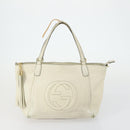 GUCCI GG Canvas Supreme Shoulder Bag Leather 4 Set Beige Red Auth 151517-14