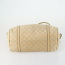 GUCCI GG Canvas Supreme Shoulder Bag Leather 4 Set Beige Red Auth 151517-25
