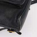 GUCCI Bamboo Backpack Leather Black Gold 003 2058 0030 Auth 151518-17