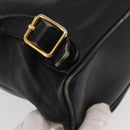 GUCCI Bamboo Backpack Leather Black Gold 003 2058 0030 Auth 151518-19