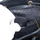 GUCCI Bamboo Backpack Leather Black Gold 003 2058 0030 Auth 151518-12