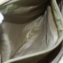 PRADA Tote Bag Nylon Beige Silver Auth 151519-22