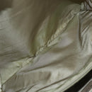PRADA Tote Bag Nylon Beige Silver Auth 151519-23