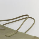 PRADA Tote Bag Nylon Beige Silver Auth 151519-8