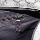 GUCCI GG Supreme Shoulder Bag PVC Beige Silver Auth 151520-18