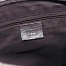 GUCCI GG Supreme Shoulder Bag PVC Beige Silver Auth 151520-19