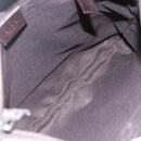 GUCCI GG Supreme Shoulder Bag PVC Beige Silver Auth 151520-11