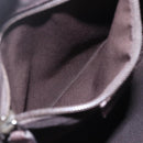 GUCCI GG Supreme Shoulder Bag PVC Beige Silver Auth 151520-22