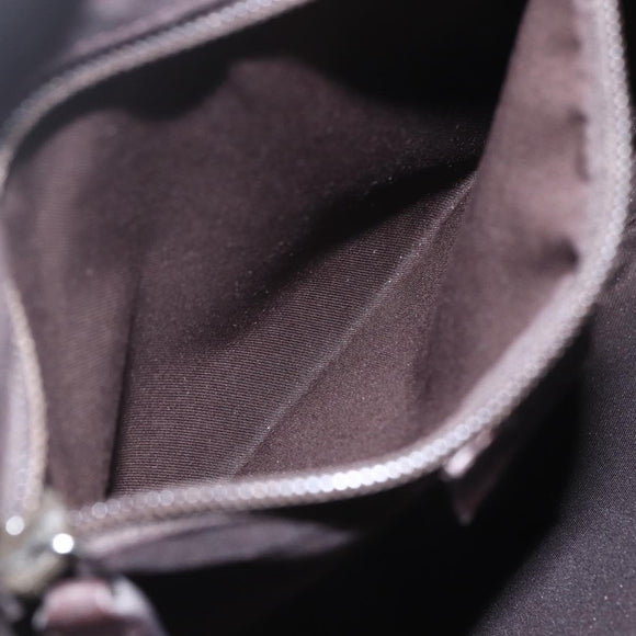 GUCCI GG Supreme Shoulder Bag PVC Beige Silver Auth 151520