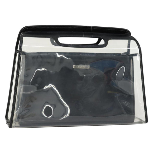 GUCCI Hand Bag Vinyl Clear 000 2058 0548 5 Auth 151521