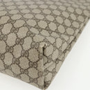 GUCCI GG Supreme Web Sherry Line Tote Bag PVC Beige Red 39 02 003 Auth 151523-12