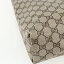GUCCI GG Supreme Web Sherry Line Tote Bag PVC Beige Red 39 02 003 Auth 151523-13
