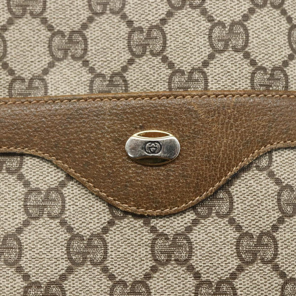 GUCCI GG Supreme Web Sherry Line Tote Bag PVC Beige Red 39 02 003 Auth 151523