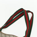 GUCCI GG Supreme Web Sherry Line Tote Bag PVC Beige Red 39 02 003 Auth 151523-8