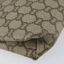 GUCCI GG Plus Supreme Clutch Bag PVC Beige Auth 151524-16