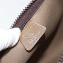 GUCCI GG Plus Supreme Clutch Bag PVC Beige Auth 151524-10