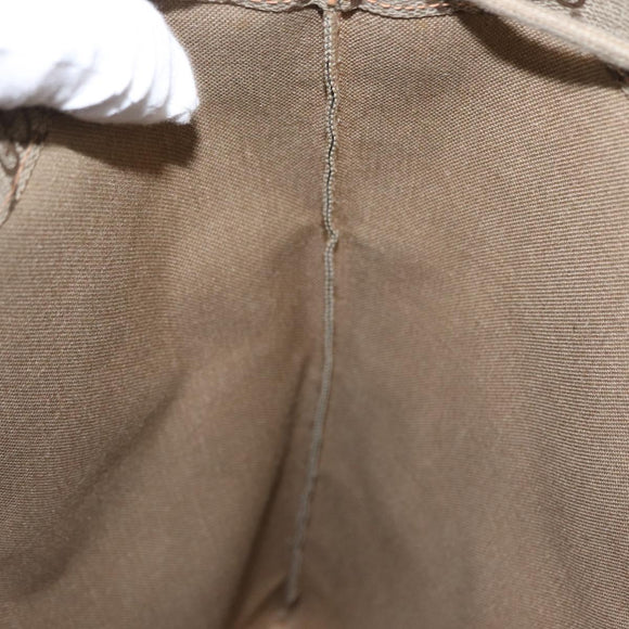 GUCCI GG Supreme Purse Shoulder Bag PVC Beige Gold 97 19 302 Auth 151526