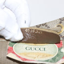 GUCCI GG Supreme Purse Shoulder Bag PVC Beige Gold 97 19 302 Auth 151526-12