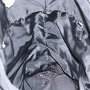 PRADA Tote Bag Nylon Black Silver Auth 151527-19