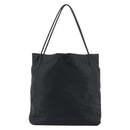 PRADA Tote Bag Nylon Black Silver Auth 151527-2