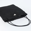 PRADA Tote Bag Nylon Black Silver Auth 151527-6