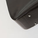 GUCCI Hand Bag Patent leather 2way Brown Silver 000 1013 0504 Auth 151528-13