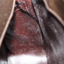 GUCCI Hand Bag Patent leather 2way Brown Silver 000 1013 0504 Auth 151528-17