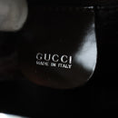GUCCI Hand Bag Patent leather 2way Brown Silver 000 1013 0504 Auth 151528-19