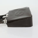 GUCCI Hand Bag Patent leather 2way Brown Silver 000 1013 0504 Auth 151528-5