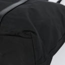 PRADA Tote Bag Nylon Black Silver Auth 151531-8