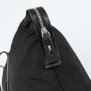 PRADA Tote Bag Nylon Black Silver Auth 151531-9