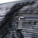 PRADA Tote Bag Nylon Black Silver Auth 151531-21
