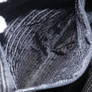 PRADA Tote Bag Nylon Black Silver Auth 151531-20