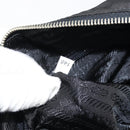 PRADA Tote Bag Nylon Black Silver Auth 151531-21