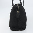 PRADA Tote Bag Nylon Black Silver Auth 151531-4