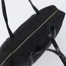 PRADA Tote Bag Nylon Black Silver Auth 151531-6