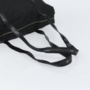 PRADA Tote Bag Nylon Black Silver Auth 151531-7