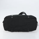 PRADA Tote Bag Nylon Black Silver Auth 151531-5