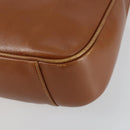 GUCCI Bamboo Shoulder Bag Leather 2way Brown Gold 001 2113 1638 Auth 151532-18