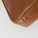 GUCCI Bamboo Shoulder Bag Leather 2way Brown Gold 001 2113 1638 Auth 151532-9