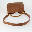 GUCCI Bamboo Shoulder Bag Leather 2way Brown Gold 001 2113 1638 Auth 151532-7