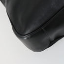 GUCCI Bamboo Shoulder Bag Leather 2way Black Gold 001 1577 2615 Auth 151534-15