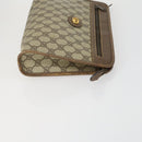 GUCCI GG Supreme Clutch Bag PVC 4 Set Beige Auth 151535-10