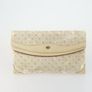 GUCCI GG Supreme Clutch Bag PVC 4 Set Beige Auth 151535-2
