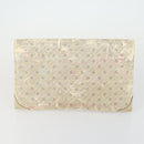GUCCI GG Supreme Clutch Bag PVC 4 Set Beige Auth 151535-3
