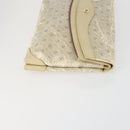 GUCCI GG Supreme Clutch Bag PVC 4 Set Beige Auth 151535-4
