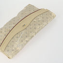 GUCCI GG Supreme Clutch Bag PVC 4 Set Beige Auth 151535-5